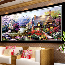 Mona Lisa Cross embroidered 2021 new line embroidered fields Garden Landscape Painting Garden Lodge Eurostyle Dream Home Full Embroidered