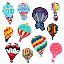 Hot air balloon patches fashion cloth stickers embroidery clothes downpush clothing jeans packaging decoration subsidies