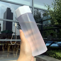 Simple tea cup thick transparent water Cup space Cup Anti-drop water bottle summer hipster mouth cup anti-Hot Cup female students