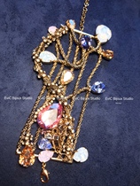 Domestic spot big-name designer 24k gold-plated fireworks heavy-duty crystal bracelet