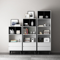 Nordic modern fashion paint bookcase bookcase bookcase combination study free combination multi-layer locker white shelf