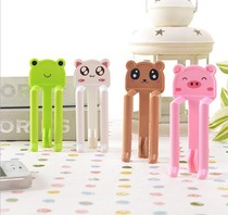 Cartoon Animal Creative Anti-Drop Bin Fixed Clip Kitchen Garbage Bag Fixed Trash Can Clips Color
