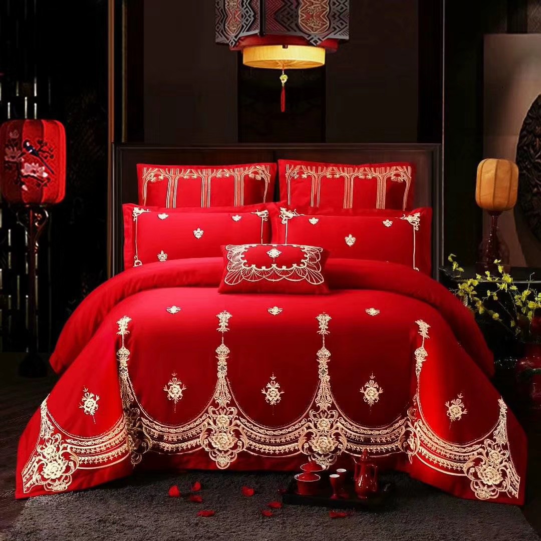 100S Egyptian long-staple cotton double-strand four-piece set 1 5 beds 1 8 beds live room pick up missing money