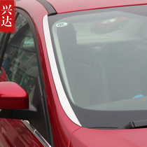 Suitable for 2012-18 Ford new Focus stainless steel front windshield trim bright strip FOCUS front trim strip