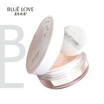 Blue Love Air Soothing Honey Powder Set Makeup Lasting Control Oil Waterproof Perspiration No Makeup Powder Student