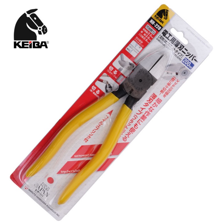 KEIBA Japan Clippers NH-228 Electrical thin mouth Vigorous Water Spout Pliers Diagonal-mouth pliers 8-inch diagonal fitter-Taobao