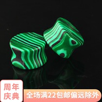 New natural stone green ear expansion malachite earring ear jewelry 6-16mm