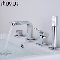 Bath-room cabinet tap split-surface basin switch accessories for wall pull-out cold and hot tap Three sets of four pieces
