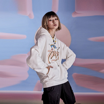 BIPOLAR love code sweater national trend hip hop street loose print couple pullover hooded top male