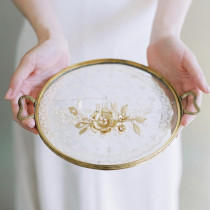 Crystal Pearl leaf hair comb European romantic style bride floral headdress headdress wedding gift small chic hair comb