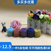  Japanese-style soft stretch lace Small lace diy head flower accessories Baby clothes cos clothes decoration width 2 8cm