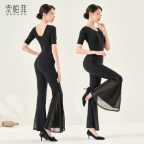 Body training clothing female classical wide leg pants dance practice clothing etiquette teacher special high-end coat spring and autumn