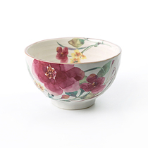 W1962 Japan Imports Meinesthick Flowers Workshop Watercolor Flower Rice Bowl ceramic bowls Home Bowls Tableware