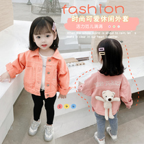 Girl Jacket Spring Dress 2022 New 2 Baby Spring Autumn Season Denim Jacket 3 Children Blouses Korean Version Tide 4 5