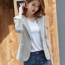 mularsa blazer women 2021 autumn new small man fashion slim short one button suit top