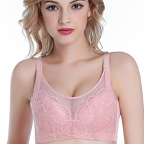 Summer bra No steel ring ultra-thin Breathable Big Code Anti-Walking Light Sexy Lace No Sponge Underwear Poly-Chest Clothes