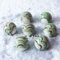 1 6cm multicolor pattern striped glass ball spin pattern glass house gift kindergarten gift