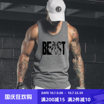 Muscle Captain Brothers Sleeveless Vest Fitness Clothes Mens Sports Training Loose Breathable Running Basketball Training Suit Summer
