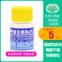  Hengjian Vitamin B6 Tablets 100 tablets supplement vitamin B6 seborrheic dermatitis chapped lips pregnancy vomiting