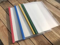 A4 Tie Rod Clip Folder PP Transparent Pumping Rod Clip 18C Thick Information Report Clip Office Supplies Stationery