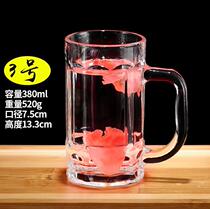 Craft beer glass Shake sound draft beer glass 500ml glass with handle 1000ml beer glass large capacity creative