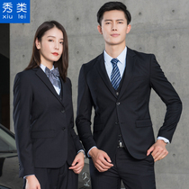 Mens and womens same professional clothes Mens suits for work business suits Formal plus size suits Bank sales overalls