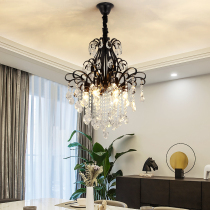 Postmodern crystal chandelier Living room Dining room Bedroom Light luxury Simple American luxury atmosphere European crystal chandelier