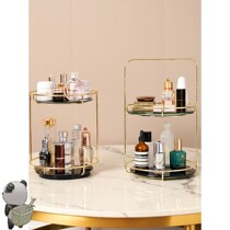 Net red rotating cosmetics storage box skin care products perfume desktop dressing table bathroom bathroom finishing shelf