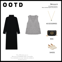 2022 Summer clothes new foreign air Large code Aging Summer Even Dress children dress nets Red Two suits Thin Tide