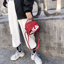 ins超火帆布小包包女2020新款韩版港风蹦迪包chic单肩斜挎小方包