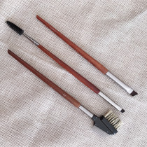 (Nine Jiu makeup) Beech wood double eyebrow eyebrow painting mascara roll eyelash steel comb eyebrow comb makeup brush