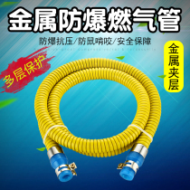 Wear-resistant metal connecting pipe gas pipe bellows liquefied gas natural gas pipe joint hose water heater household