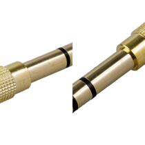 QUALITY HEADPHONE ADAPTER STEREO GOLD PLUG 1 4 (6 3mm) Male