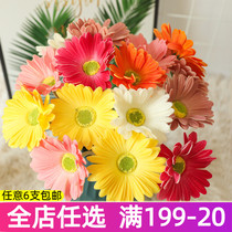 pu daisy emulation flower African Chrysanthemum Flowers Nursery School Decoration Fake Flower Pendulum table flower arrangement photo props