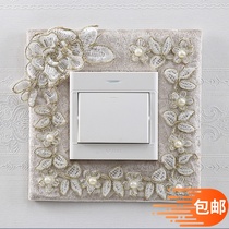 Clothing switch wall switch protective sleeve bedroom wall socket decoration lamp switch cover simple modern