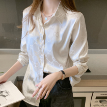 Brand discount store shopping mall counter withdrawal of the cabinet cut label womens tail clearance cold wind shirt niche wild blouse