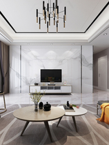 Bamboo and wood fiber integrated wallboard TV background wall Living room light luxury Dali modern simple wallboard decorative board