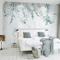 Banana leaves hipster green plants leaves home decoration bedroom living room sofa TV backroom wall mural wallpaper