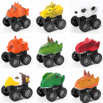 Inertial dinosaur car Childrens environmental protection plastic simulation animal toy boy Jurassic triceratops T-rex model