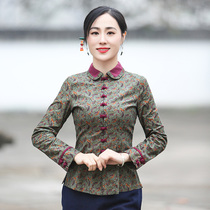 The Tang Costume Women China Wind 2022 New Improved Qipao Blouse Blouses Cotton Linen clothes Chinese style Zen Serie Dresses