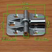 Hardware cross-linked folding upper and lower flap hinge folding door limit hinge 90 degrees 180 degrees limit can
