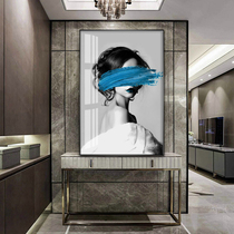 Light luxury beauty decorative painting Post-modern porch corridor hanging painting Nordic style living room background wall mural single character