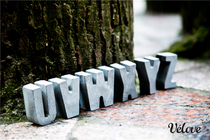 Cement English alphabet concrete creative ornaments minimalist Nordic decoration ins shooting props) Meishe