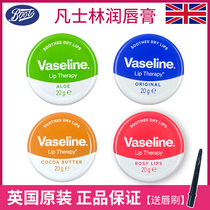 British Vaseline moisturizing lipstick Rose Aloe Water Replenishing moisturizing moisturizing moisturizing anti-dry cleft lip color 20g