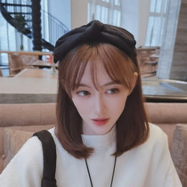 Golden velvet big butterfly hair tie hair band female Korean simple temperament hair band Joker out headgear headband hair card