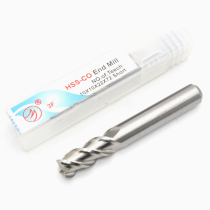 Fully ground straight shank end mill with cobalt M35 keyway 3F three-edged 2 3 4 5 6 7 8 9-20mm