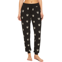 Beauty Code Lady Zman Cotton Elastic Skulls Skull Head Casual Pants Sweetpants Sports Pants