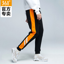 361 SPORTS PANTS WOMAN 2021 AUTUMN WINTER NEW THICKENED SPLICING LONG PANTS 361 DEGREES LOOSE FASHION CASUAL PANTS CHILDREN