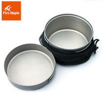 Fire Maple Horizon 1 Outdoor Portable Camping Picnic Wild Cooking Titanium Pan Tannic Camp Pan With Titanium Pan Cover Pan