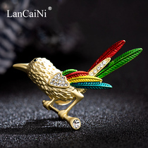 High-grade fixed clothes pins for men and women cute Japanese Annunciation bird brooch creative wild corsage decorations